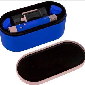 DYSON Hairdrier Box Blue and Pink Oval Box - Travel Organizer Box